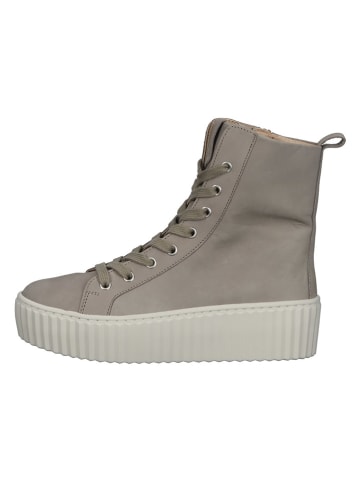 Gabor Leder-Stiefeletten in Grau