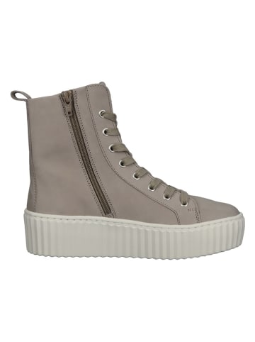 Gabor Leder-Stiefeletten in Grau