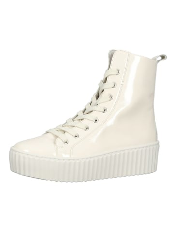 Gabor Leder-Stiefeletten in Creme