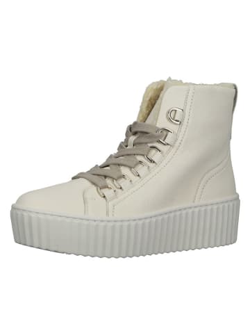 Gabor Skórzane sneakersy w kolorze kremowym