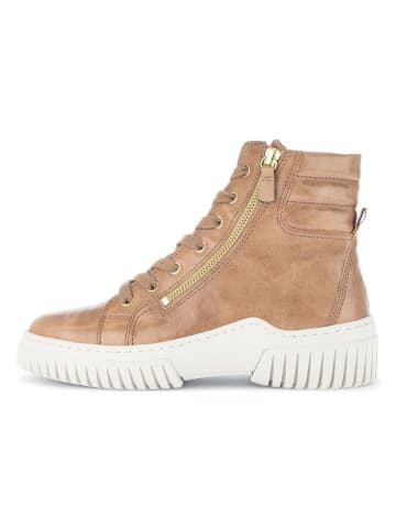 Gabor Leder-Sneakers in Hellbraun