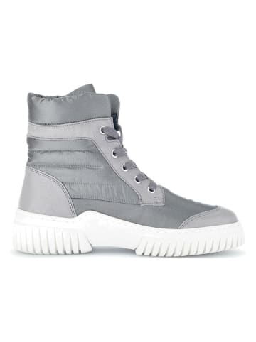 Gabor Leder-Boots in Grau