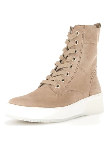 Gabor Leder-Stiefeletten in Beige