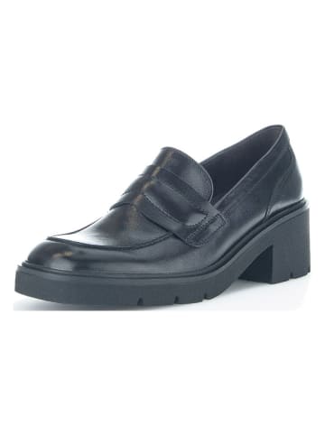 Gabor Leren mocassins blauw