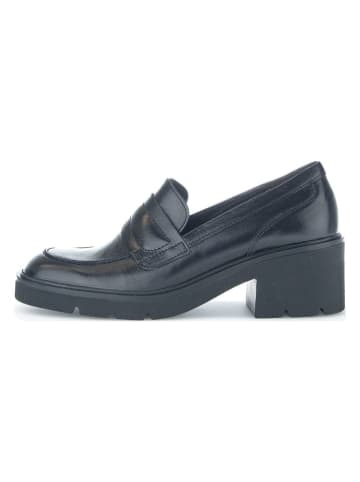 Gabor Leren mocassins blauw