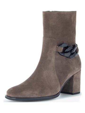Gabor Leder-Stiefeletten in Hellbraun