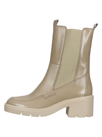 Gabor Leren chelseaboots beige