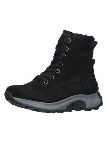 Gabor Leder-Boots in Schwarz