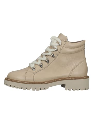 Paul Green Leder-Boots in Beige