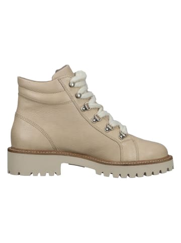 Paul Green Leder-Boots in Beige