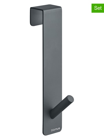 Blomus 3er-Set: Türhaken ''Apara'' in Schwarz - (B)12,8 x (H)20 x (T)12,5 cm