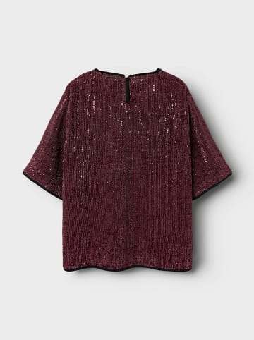 name it Paillettenblouse "Runic" rood