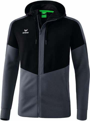 erima Trainingsjacke "Squad" in Schwarz/ Grau