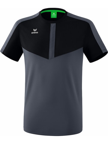 erima Trainingsshirt "Squad" in Schwarz/ Grau