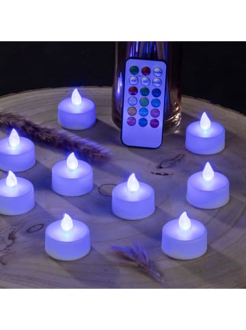 Profiline 10-delige set: ledtheelichten wit - (H)4,1 cm - Ø 3,8 cm