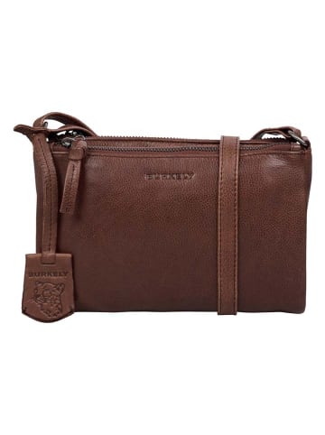 Burkely Leder-Umhängetasche in Braun - (B)21 x (H)15 x (T)5 cm