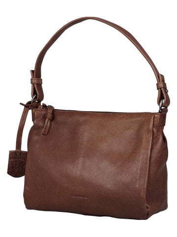 Burkely Leder-Schultertasche in Hellbraun - (B)26 x (H)21 x (T)10 cm