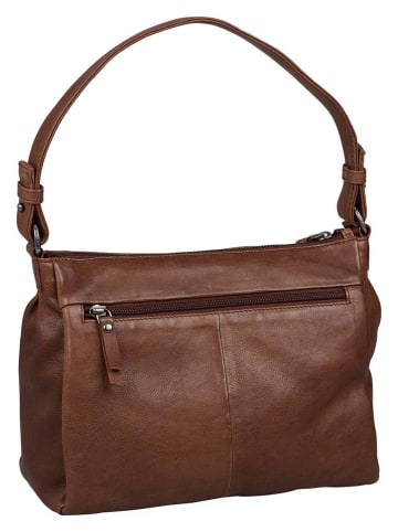 Burkely Leder-Schultertasche in Hellbraun - (B)26 x (H)21 x (T)10 cm