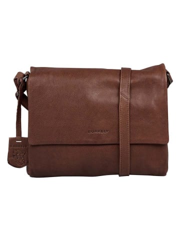 Burkely Leder-Umhängetasche in Hellbraun - (B)24 x (H)19 x (T)6 cm
