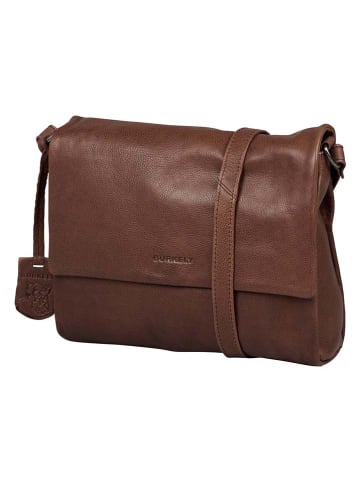 Burkely Leder-Umhängetasche in Hellbraun - (B)24 x (H)19 x (T)6 cm