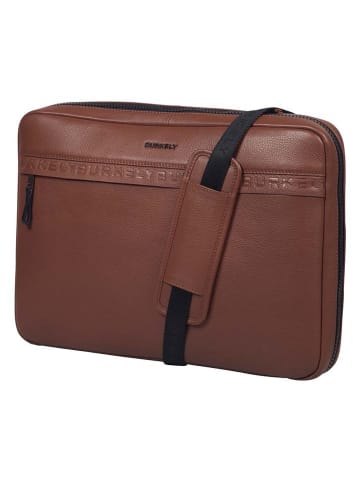 Burkely Leder-Laptoptasche in Braun - (B)39 x (H)28 x (T)4 cm
