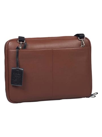 Burkely Leder-Laptoptasche in Braun - (B)39 x (H)28 x (T)4 cm
