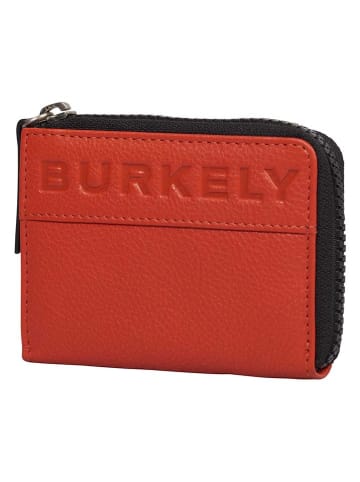 Burkely Leder-Geldbörse in Rot - (B)11 x (H)8 x (T)1 cm
