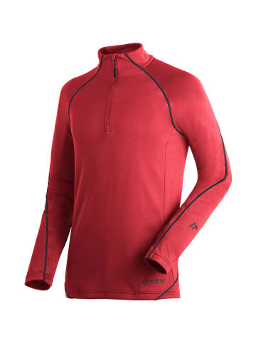 Maier Sports Fleecepullover "Roger" in Rot