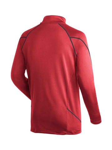 Maier Sports Fleecepullover "Roger" in Rot