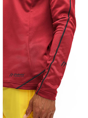 Maier Sports Bluza polarowa "Roger" w kolorze czerwonym