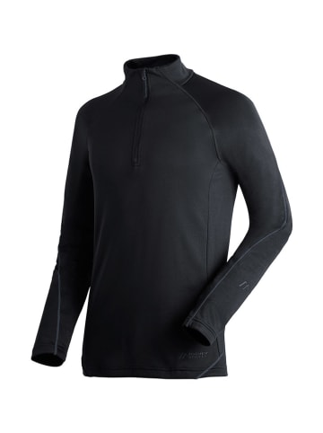Maier Sports Fleecepullover "Roger" in Schwarz