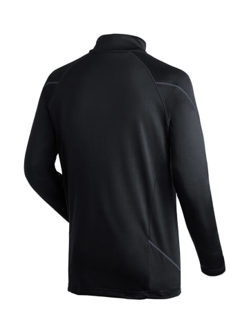 Maier Sports Fleecepullover "Roger" in Schwarz