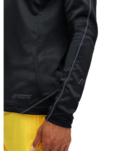 Maier Sports Fleece trui "Roger" zwart