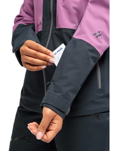 Maier Sports Tourenjacke "Lindon" in Anthrazit/ Lila