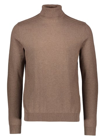 SELECTED HOMME Rollkragenpullover in Braun