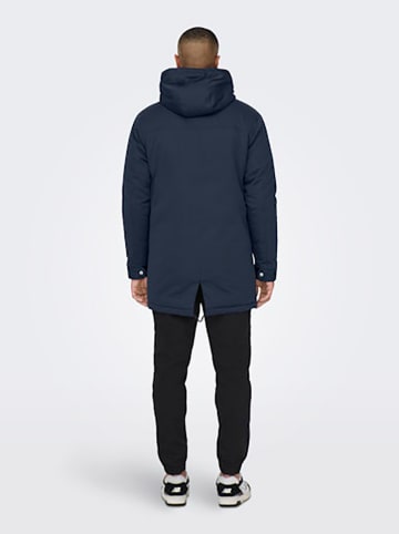 ONLY & SONS Parka donkerblauw