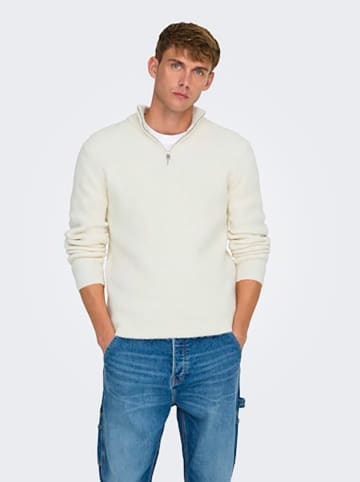 ONLY & SONS Pullover in Creme