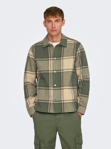 ONLY & SONS Blousejas kaki/beige/groen