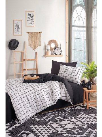 Elizabed Beddengoedset zwart/wit