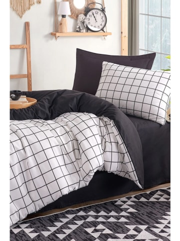 Elizabed Beddengoedset zwart/wit