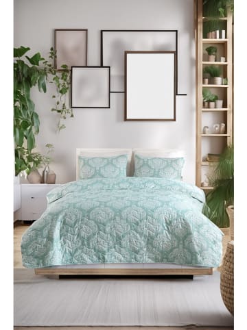 Elizabed 3tlg. Tagesdecken-Set "Post" in Mint