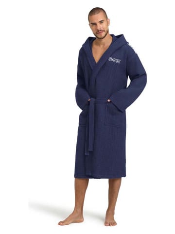 Arena Badjas "Waffle Hooded Robe II" donkerblauw