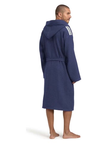 Arena Badjas "Waffle Hooded Robe II" donkerblauw