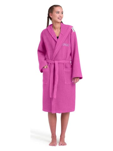 Arena Szlafrok "Waffle Hooded Robe II" w kolorze różowym