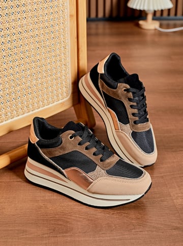 Sixth Sens Sneakers zwart/bruin