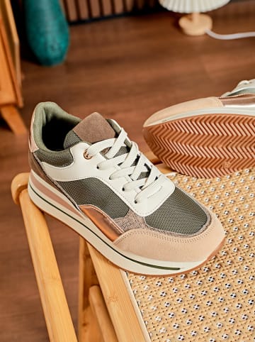 Sixth Sens Sneakers in Grün/ Weiß