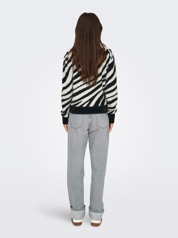 ONLY Pullover in Schwarz/ Weiß