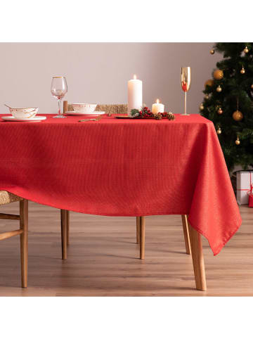 Obrus "Christmas Windows" w kolorze czerwonym