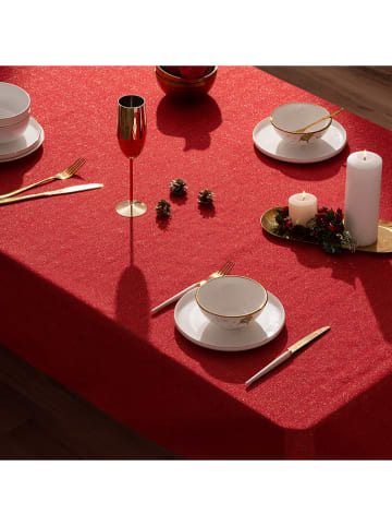 Obrus "Christmas Windows" w kolorze czerwonym