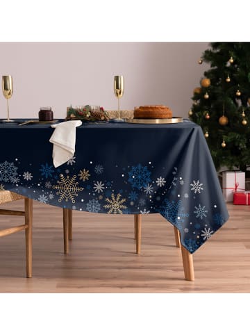 mint Deco Obrus "Christmas Natalie" w kolorze niebieskim